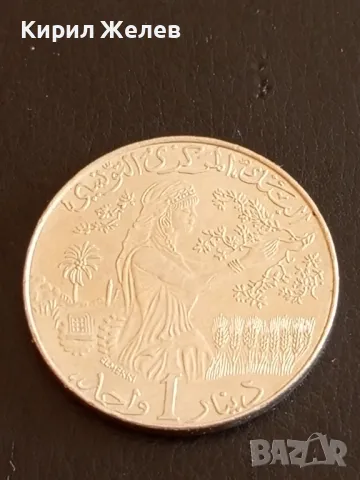 Стара монета 1 динар 1976г. Тунис за КОЛЕКЦИЯ ДЕКОРАЦИЯ 41162, снимка 3 - Нумизматика и бонистика - 48905693