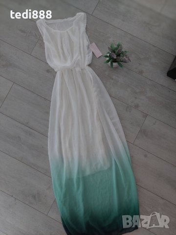 Нова дълга рокля шифон, снимка 1 - Рокли - 40343656