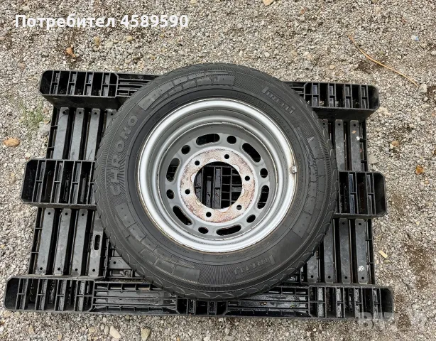 Резервна гума+Джанта 16цола 6x205 за ДВОЙНА ГУМА Mercedes Sprinter(2006-2026),Vw Crafter(2006-2017), снимка 6 - Гуми и джанти - 55668026