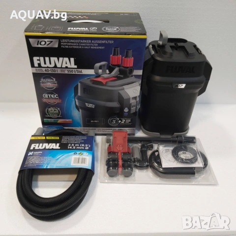 Външен филтър за аквариум FLUVAL 107, снимка 3 - Оборудване за аквариуми - 53274264