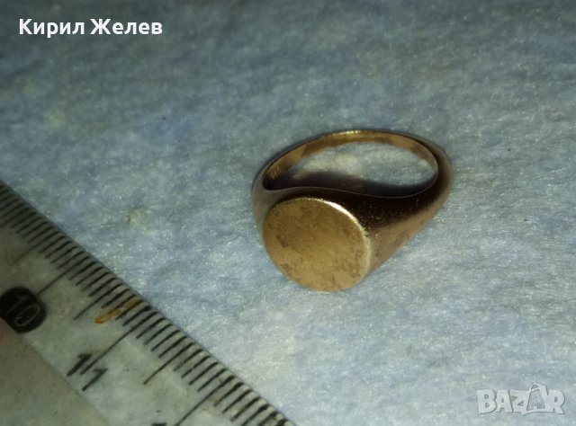 МАРКОВ ПОЗЛАТЕН СРЕБЪРЕН ПРЪСТЕН СРЕБРО 925 ДИЗАЙНЕРСКИ КЛАСИЧЕСКИ СТИЛЕН МОДЕЛ 31178, снимка 12 - Пръстени - 42452976