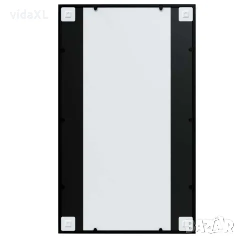 vidaXL Огледало за стена, черно, 100x60 см, метал, снимка 5 - Огледала - 56147146