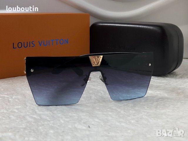 Louis Vuitton 2023 висок клас мъжки слънчеви очила маска, снимка 7 - Слънчеви и диоптрични очила - 38977596
