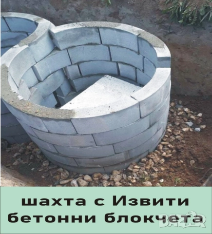 бетонни Блокчета за ШАХТА --Пътна ивица --КАПАК за Водомерна шахта, за Септична яма., снимка 7 - Строителни материали - 42111851