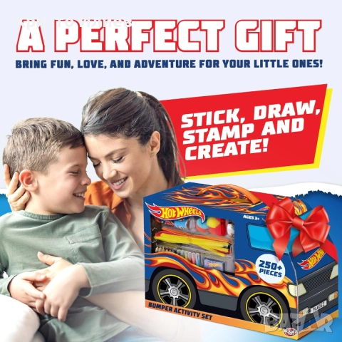 Детски творчески комплект Bladez Hot Wheels Mega Bus 250 части, снимка 7 - Рисуване и оцветяване - 52762245