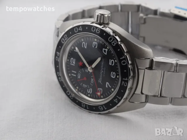 ВОСТОК КОМАНДИРСКИЕ АВТОМАТИЧЕН-GMT ref: 02019А, снимка 11 - Мъжки - 41667266