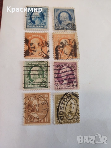 Винтидж ПОЩЕНСКИ марки САЩ , снимка 5 - Филателия - 53085434