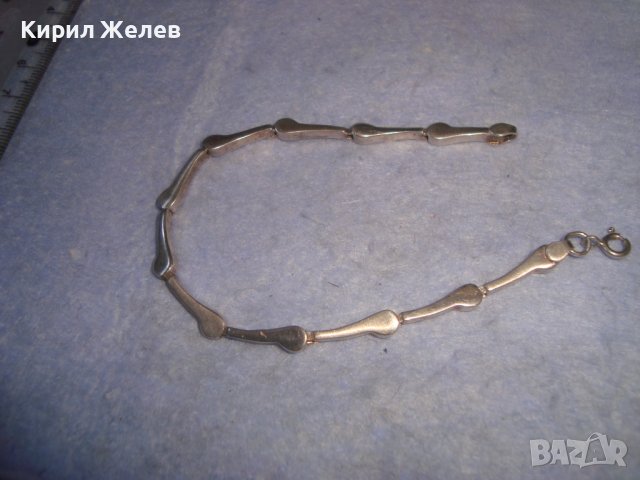 КРАСИВА ЕЛЕГАНТНА СТИЛНА СРЕБЪРНА ВИНТИДЖ ГРИВНА СРЕБРО 925 РЪЧНА МАЙСТОРСКА ИЗРАБОТКА 27325, снимка 9 - Гривни - 36852457