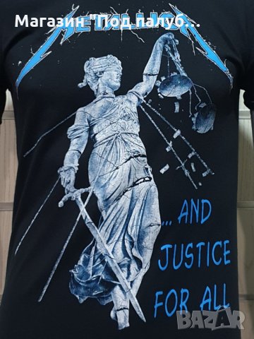Нова мъжка тениска с дигитален печат на музикалната група METALLICA and justice for all с гръб, снимка 8 - Тениски - 29878493