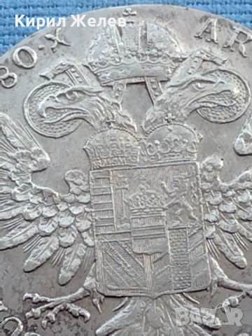 Сребърна монета Австрия талер 1780г. Мария Терезия от Хабсбург 40383, снимка 5 - Нумизматика и бонистика - 42755897