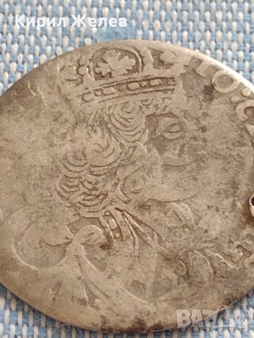 Сребърна монета 18 Гроша 1657г. Ян Казимир Полша 13608, снимка 3 - Нумизматика и бонистика - 42930051