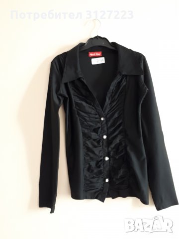 Нови дамски блузи в черно , снимка 2 - Блузи с дълъг ръкав и пуловери - 34168340