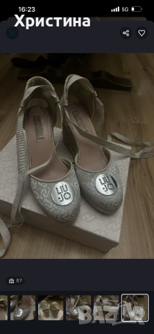 Дамски еспадрили на платформа Lou Jo, снимка 7 - Дамски ежедневни обувки - 51867195