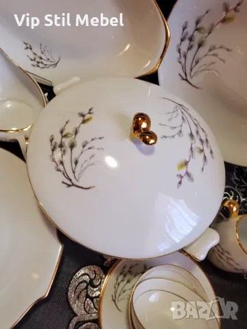 Френски сервиз за хранене и кафеLIMOGES , снимка 2 - Сервизи - 47603012