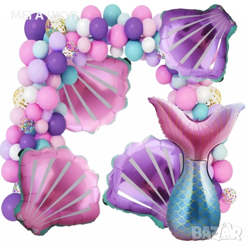 Комплект балони – 97 елемента за приказна декорация, снимка 2 - Декорация за дома - 52908027
