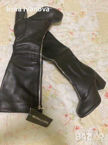 Черни ботуши на ток, снимка 5 - Дамски ботуши - 42289562