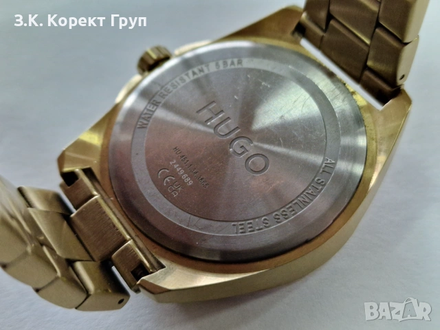 Часовник HUGO BOSS Expose 1530243 Златист, снимка 6 - Мъжки - 54173885