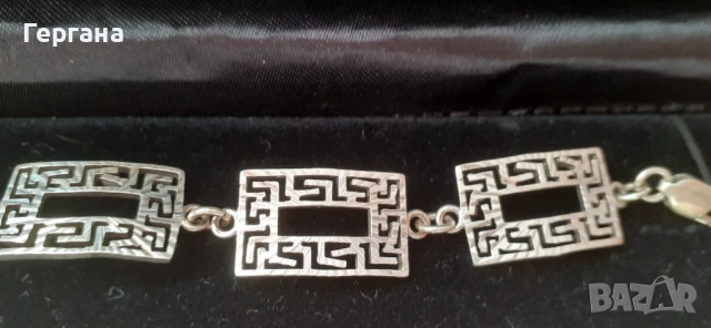 Сребърна гривна, снимка 2 - Гривни - 51320122