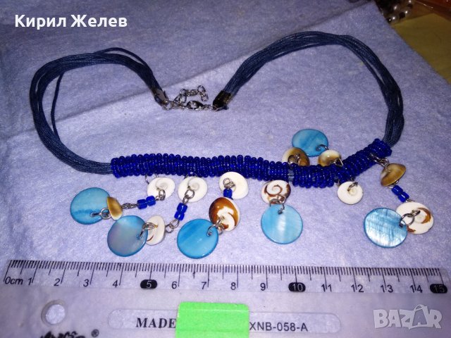 МНОГО КРАСИВА СЕДЕФЕНА ФЕШЪН АРТ ОГЪРЛИЦА ЛЯТНО ПЛАЖНО ХЕНД МЕЙД КОЛИЕ 34661