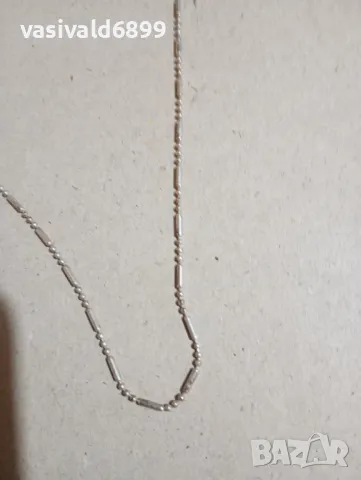 Сребърно синджирче , снимка 3 - Колиета, медальони, синджири - 48230970