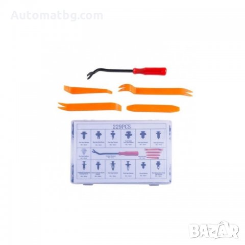 Фиксиращи скоби Automat, Пластмасови скоби, 229 броя, Черни, снимка 2 - Аксесоари и консумативи - 34111544