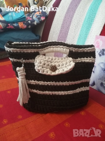 Хендмейд плетена чанта