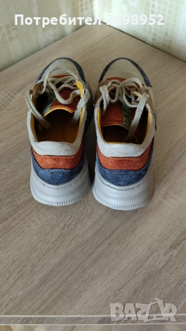 Дизайнерски обувки естествена кожа ,,Gabina", Размер 39, снимка 4 - Дамски ежедневни обувки - 51482916