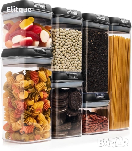 Комплект от 7 херметични контейнера – сигурно съхранение и перфектна организация, снимка 10 - Други - 52716353