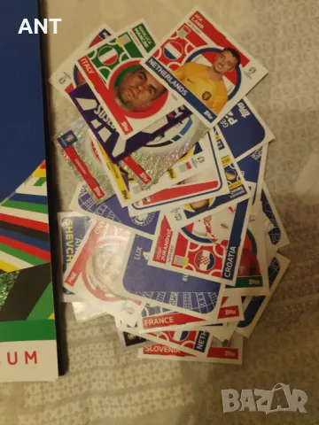 Албум Евро 2024 Topps + стикери, снимка 4 - Фен артикули - 47971464