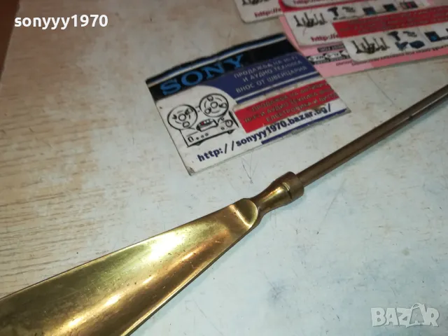 ОБУВАЛКА-МЕД МЕСИНГ 35СМ ВНОС БЕЛГИЯ 2801251004, снимка 7 - Антикварни и старинни предмети - 48859219