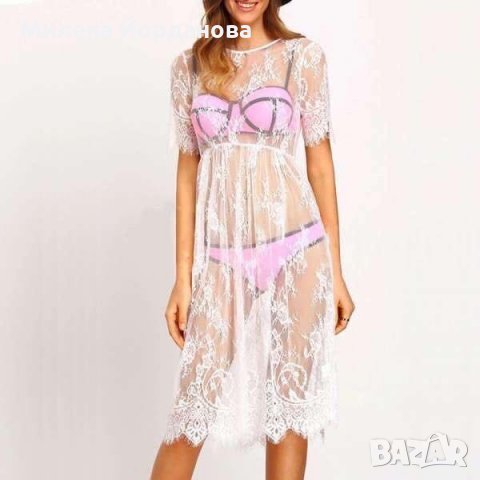 Плажна рокля - туника , снимка 9 - Бански костюми - 21886957