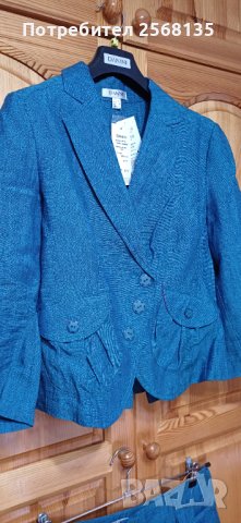 Разкошен Костюм на DANINI-Висококачествен Лен и Оригинален Дизайн!НОВ с Етикет!!, снимка 6 - Костюми - 44183515