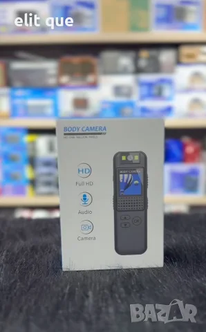 Мини Body камера CS08 Full HD 1080P с аудио, въртящ се обектив 180°, нощно виждане и клипс, снимка 2 - Комплекти за видеонаблюдение - 55878930