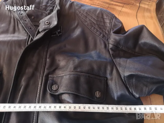 Оригинално МАРКОВО мъжко кожено яке VERSACE Л , снимка 10 - Якета - 49384957