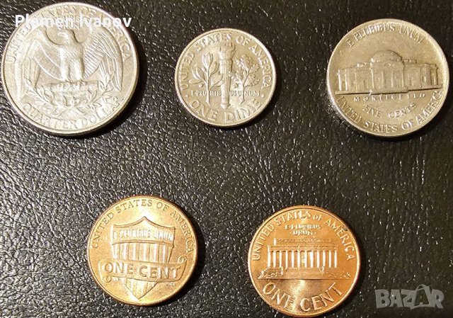 Лот монети от Америка в добро състояние