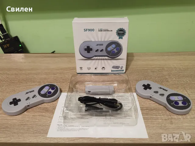 Super Nintendo SNES HDMI конзола с БЕЗЖИЧНИ контролери и над 5500 игри, снимка 1 - Други игри и конзоли - 48722783