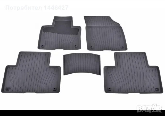 Оригинални гумени стелки за Volvo XC90 (2016-), снимка 3 - Аксесоари и консумативи - 49138960