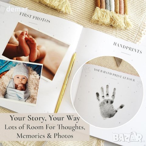 132 страници Бебешка книга за спомени и албум със снимки, снимка 6 - Други - 42165142