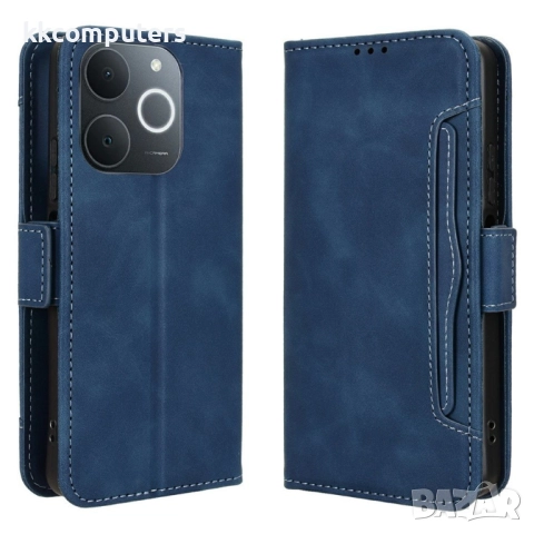 Realme Note 70T / Realme C71 Кожен калъф с портфейл + Протектор |5 цвята, снимка 3 - Калъфи, кейсове - 52121212