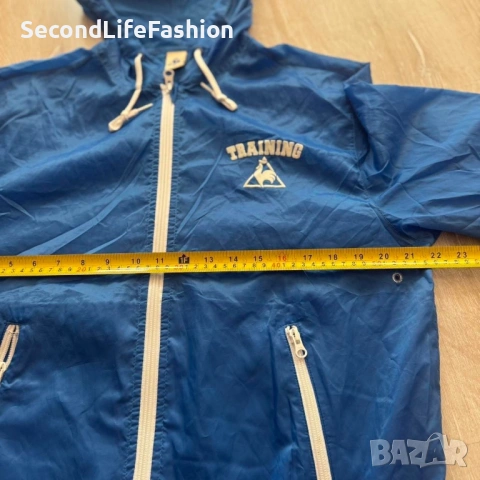 Мъжко яке Le Coq Sportif ветровка тънко размер M, синьо, снимка 5 - Якета - 53100760