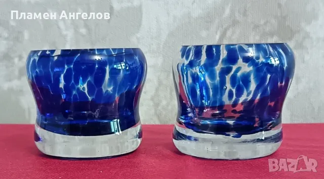 Стъклени държачи , свещници за чаени свещички. 