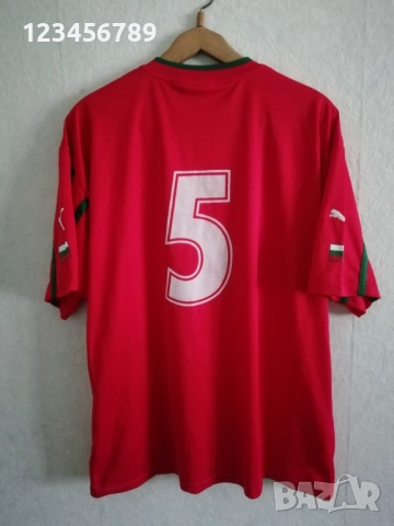 България #5 Георги Марков мачов оригинален екип 2000/2001 Puma тениска фланелка футбол Bulgaria , снимка 2 - Тениски - 52561145