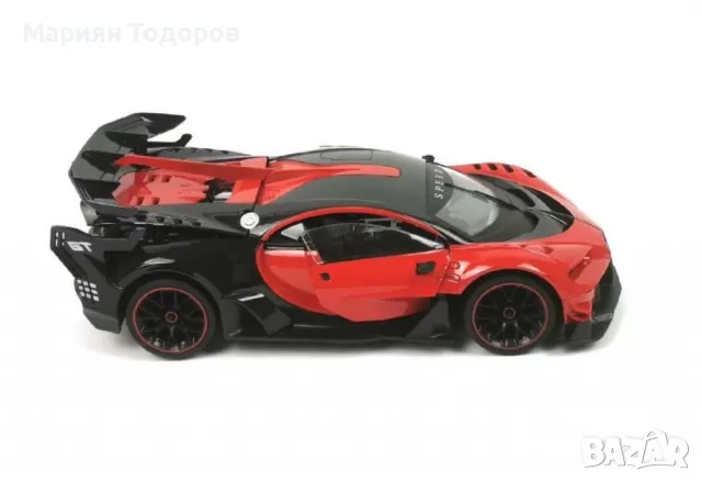 Детска кола Bugatti с дистанционно управление и отварящи се врати, снимка 6 - Електрически играчки - 48027842