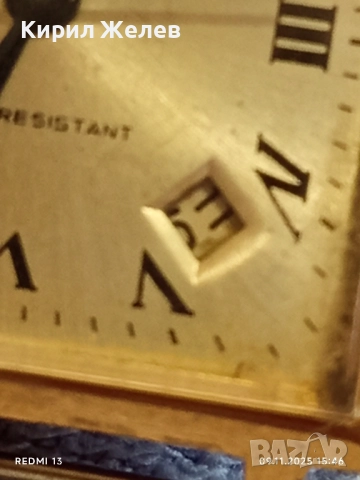 Механичен часовник GORNAVIL 21 jewelry работи с позлата Au10 перфектен 33393, снимка 6 - Антикварни и старинни предмети - 52351864