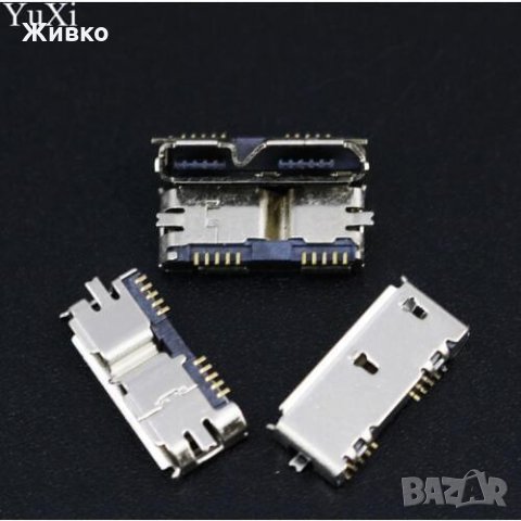 USB-B MICRO FEMALE FOR MOUNTING SMT 209E-BE01 Micro USB 3,0 B тип SMT SMD, снимка 1 - Други - 29819219