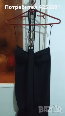 Черна стилна рокля , снимка 7 - Рокли - 47903485