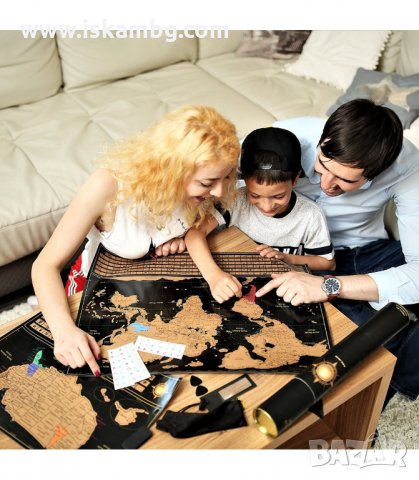 УНИКАЛЕН ПОДАРЪК ЗА ПЪТЕШЕСТВЕНИЦИ, СКРЕЧ КАРТА НА СВЕТА ДЕЛУКС - код ЧЕРЕН ТУБИС 1079, снимка 18 - Други - 34061315