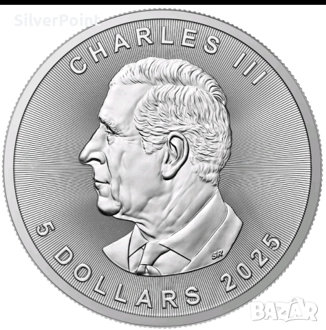 Сребърна монета 5$ Канада 2025 , снимка 3 - Нумизматика и бонистика - 53016538