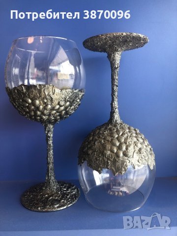 Ръчно декорирани чаши, снимка 6 - Чаши - 42674165