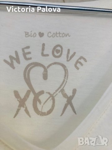 Скъпа блуза биопамук WE LOVE XOX, снимка 2 - Блузи с дълъг ръкав и пуловери - 30434710
